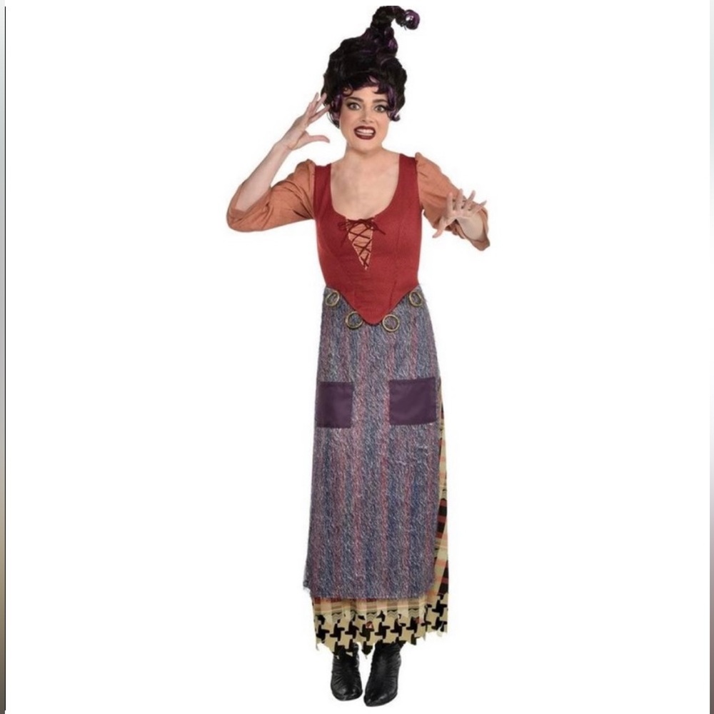 Disney Hocus Pocus Mary Sanderson Costume Adult S/M witch
